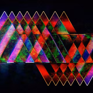 Colorful shapes HD abstract wallpaper