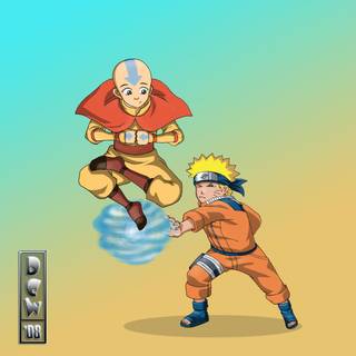 Avatar and Naruto wallpaper