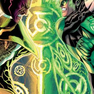 Green Lantern and Star Sapphire wallpaper