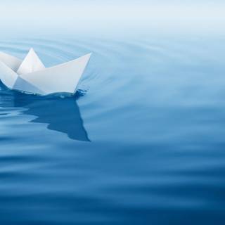 Paper boat wallpaper