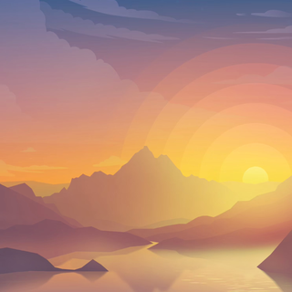 Vector landscape wallpaper