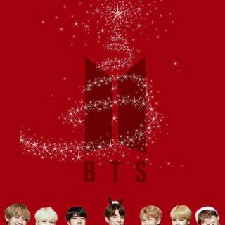 RM BTS Christmas wallpaper