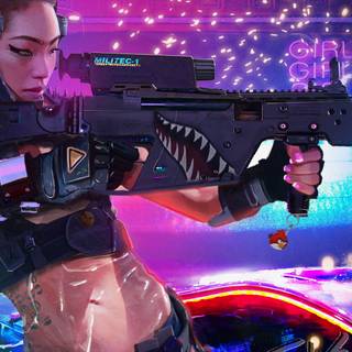 Anime 4k Cyberpunk wallpaper