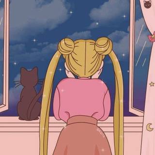 Kawaii Galaxy Sailor Moon wallpaper