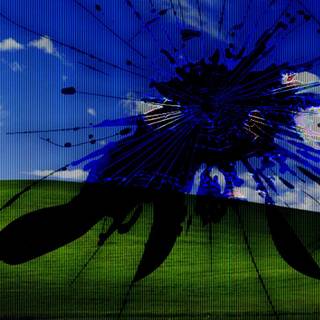 Desktop cracked screen wallpaper