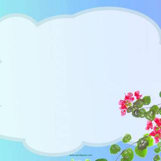 Flower border wallpaper