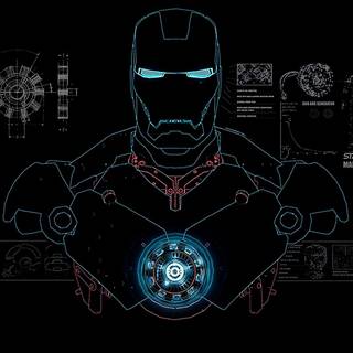 Minimalist Stark Industries wallpaper
