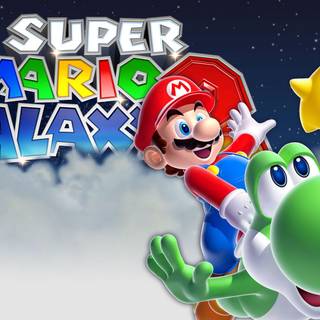 Mario Galaxy desktop HD wallpaper