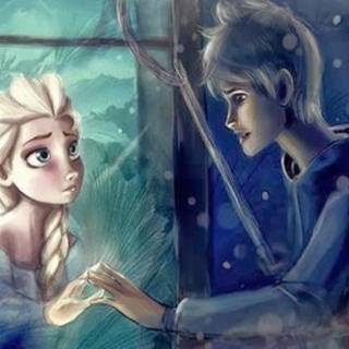 Elsa and Jack Frost wallpaper