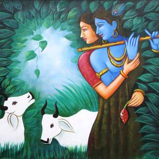 Krishna art wallpaper