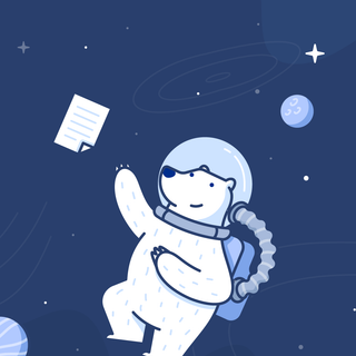 Cartoon space iPhone wallpaper