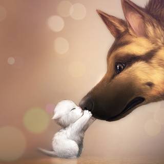 Aesthetic cute kitten animation wallpaper