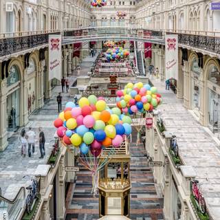 Shopping mall wallpaper