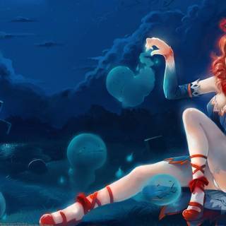 Fantasy girl anime wallpaper