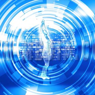 Techno retro wallpaper