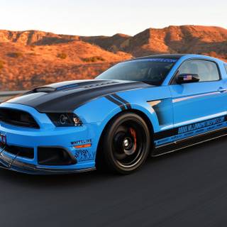 Mustang blue wallpaper