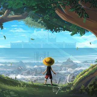 One Piece desktop aesthetic wallpaper