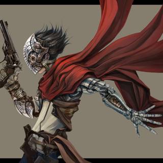 Anime cyborg wallpaper