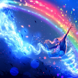 Anime rainbow wallpaper
