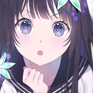 Anime school girl wallpaper