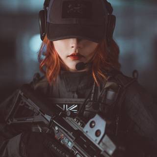 Girl gaming wallpaper