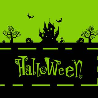 Halloween green wallpaper