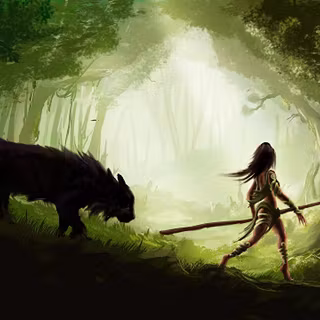Forest warrior wallpaper