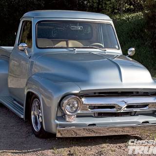 1946 Flaming Ford F100 truck wallpaper