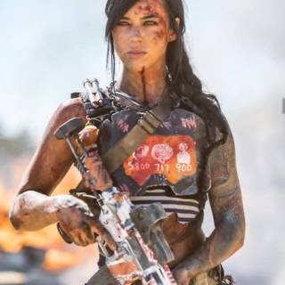 Girl PUBG photo wallpaper