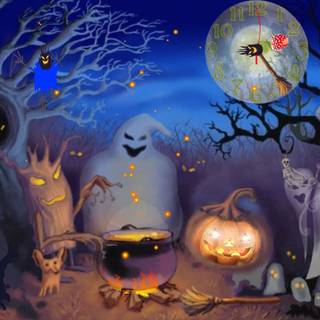 Cartoons Halloween wallpaper