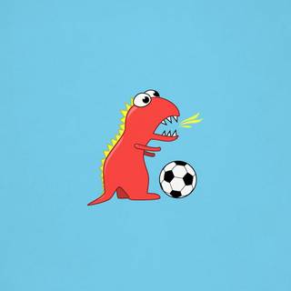 Cartoon soccer wallpaper