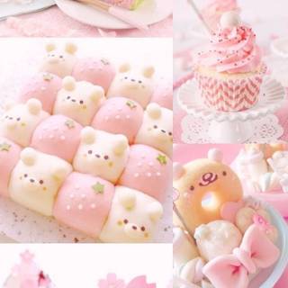 Kawaii dessert wallpaper