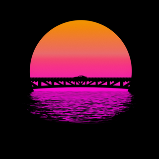 Sunset amoled wallpaper