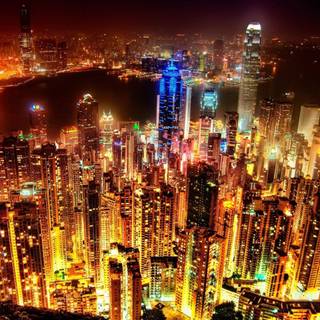 Light bulliding phone wallpaper