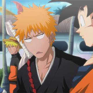 Bleach Naruto One Piece desktop wallpaper