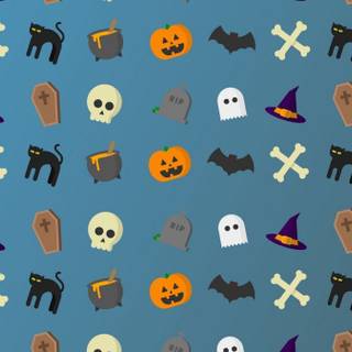 Halloween icons wallpaper