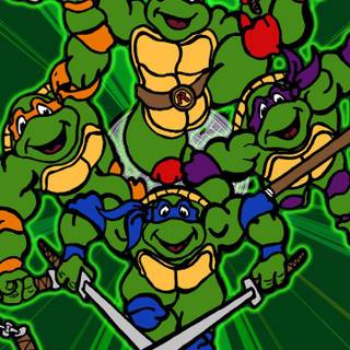 TMNT retro wallpaper