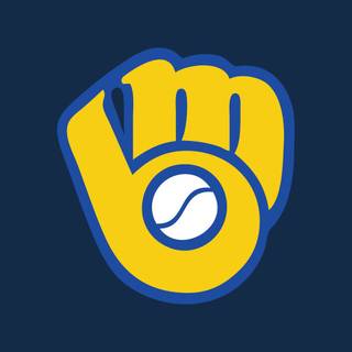 Retro Brewers logo wallpaper