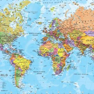 Asia map high resolution wallpaper