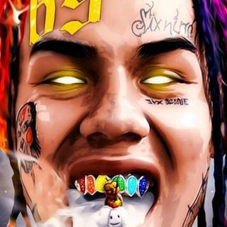 6ix9ine shark wallpaper
