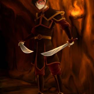 Azula vs Zuko wallpaper