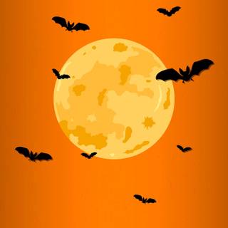 Halloween painting wallpaper