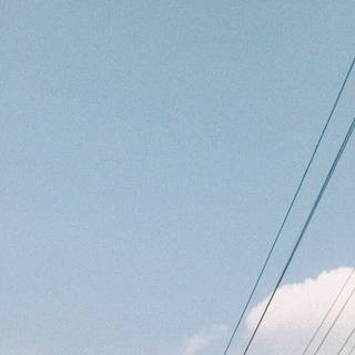 Baby blue retro aesthetic portrait wallpaper