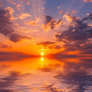 Beautiful sunset clouds wallpaper