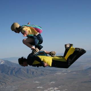 Wingsuit girls wallpaper