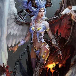 God vs devil wallpaper