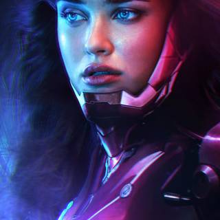 Iron girl wallpaper