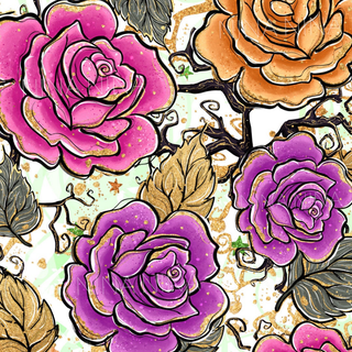 Floral Halloween wallpaper