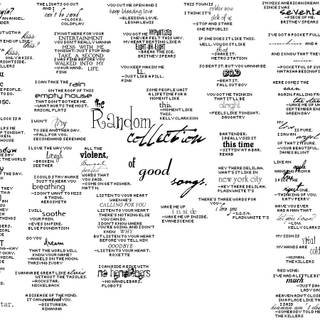 Song lyric wallpaper