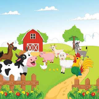 Animal farm wallpaper